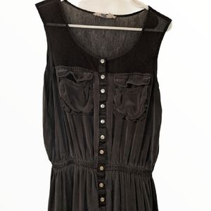 Mid button down dress